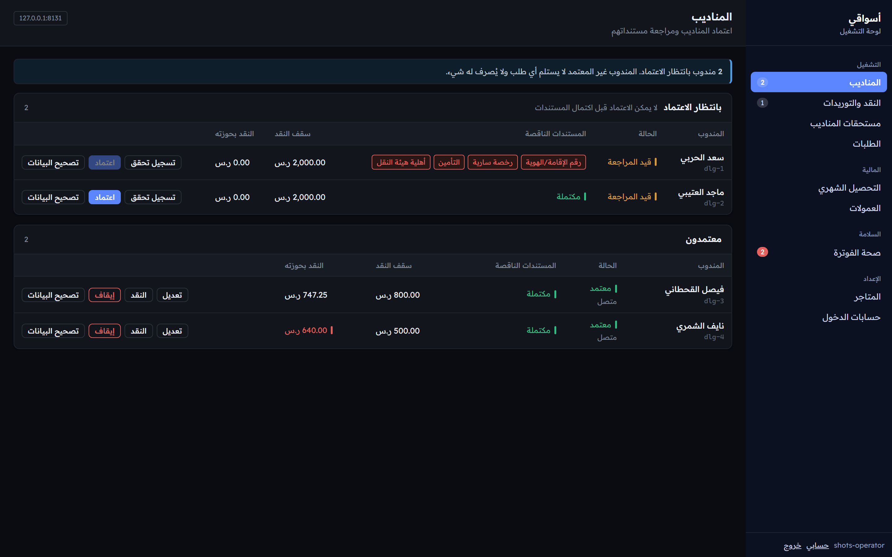 مركز تشغيل أسواقي